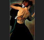 Bill Brauer Canvas Paintings - Evening in Jade